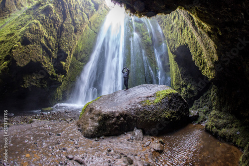 Gljúfrabúi waterfall Iceland photo