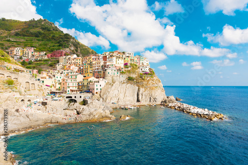 Fototapeta Naklejka Na Ścianę i Meble -  View of Vernazza village, Cinque Terre, Liguria Italy