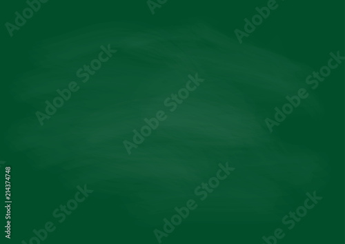 Empty chalkboard with faded chalk for background decoration or design. Back to school concept.