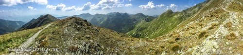 Summer hike in the slovakia tatra. Beautiful landscapes and mountains. photo