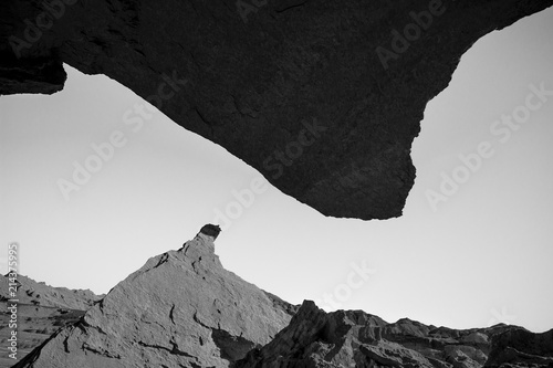 Rock formations in the middle of the Argentinean desert. Abstract Figures