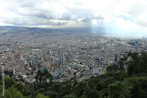 Bogota, city, sun