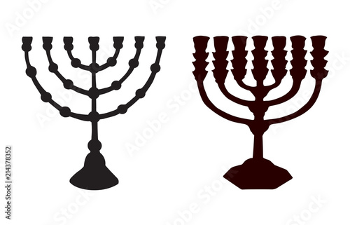 Menorah. Vector drawing
