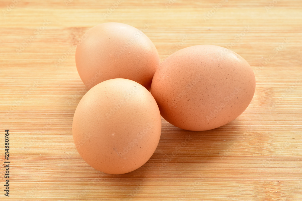 Chicken eggs on the table. Chicken eggs on the table.