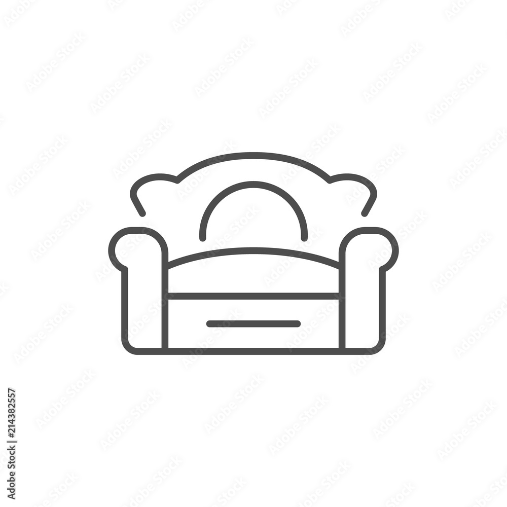 Sofa line icon