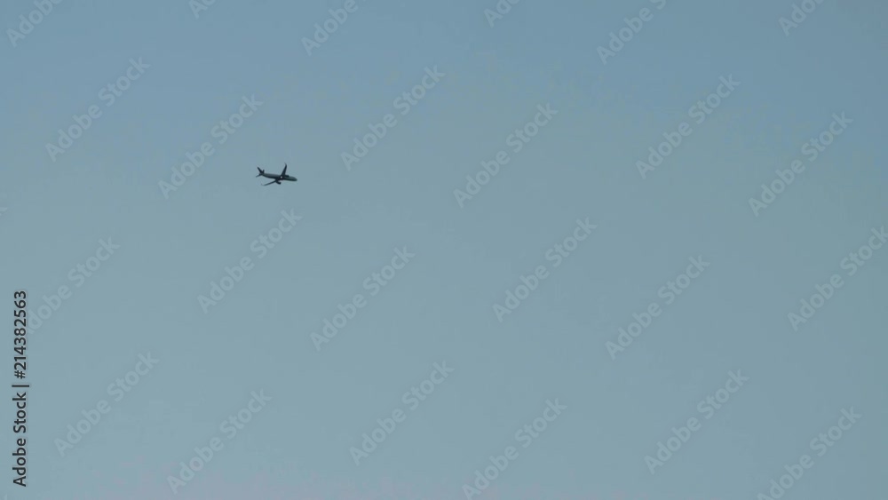 Airplane Flying In Sky ABOVE Airplane Flying In Sky ABOVE