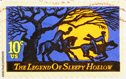 Wallpaper Mural Legend of sleepy hollow on american postage stamp Torontodigital.ca