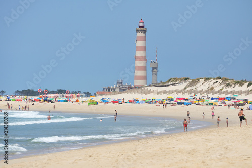 Situated on the coastal Praia da Barra, at the southern margin of the Ria de Aveiro, it is the tallest lighthouse in Portugal