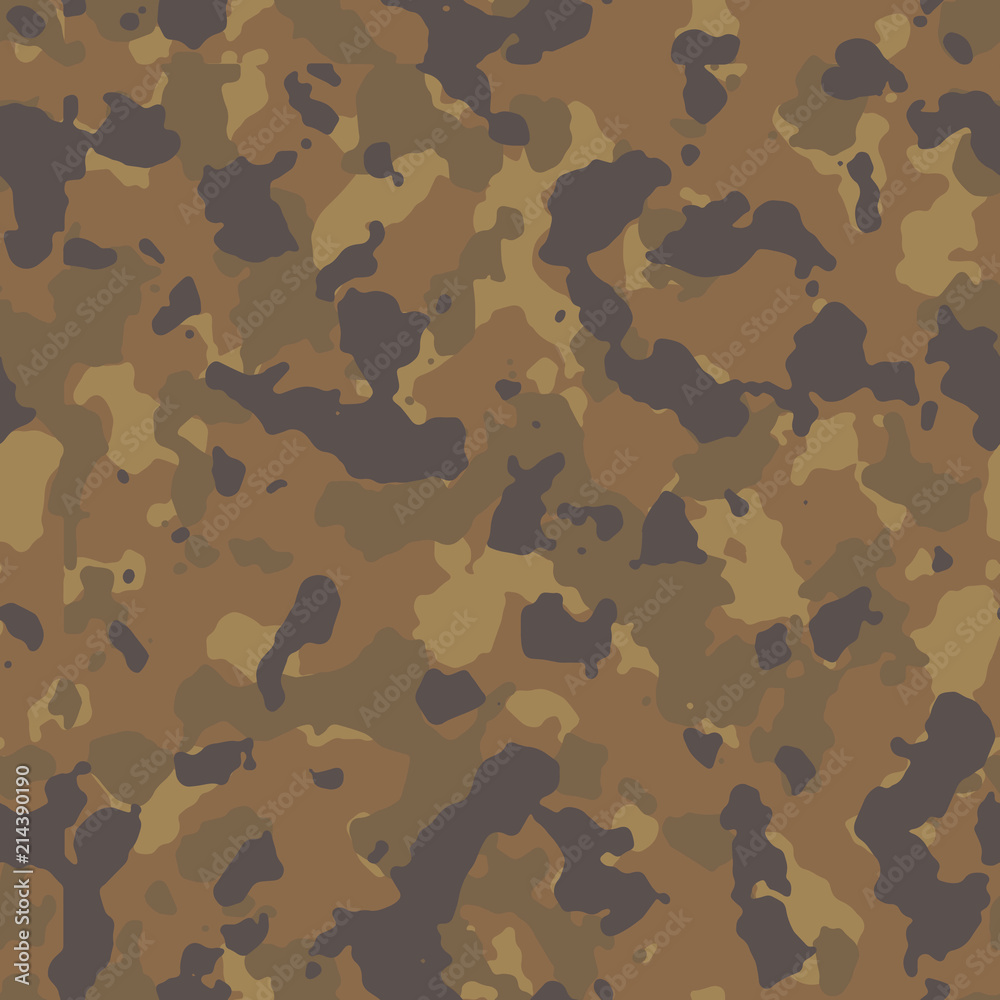 Fototapeta premium Subtle brown seamless camo texture vector