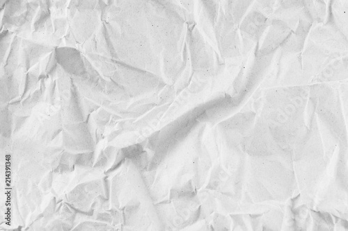 A white crumpled paper texture.