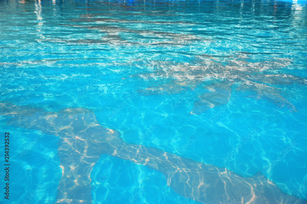 Clear refreshing water in swimming pool