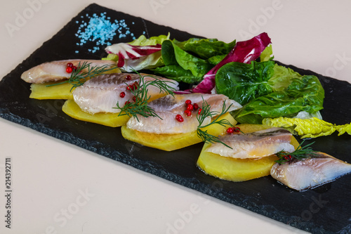 Herring with potao photo