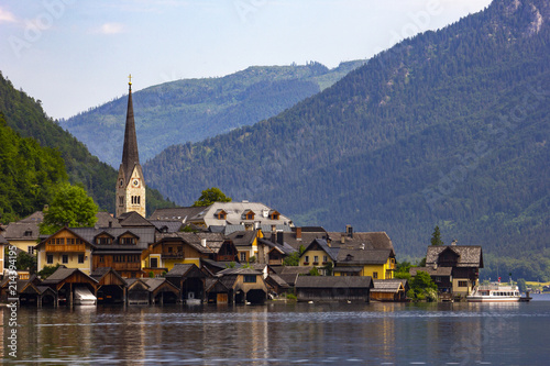 Panoramic view of Hallstatt...