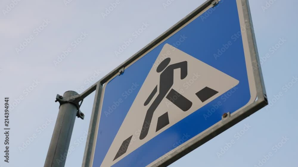 Traffic sign Pedestrian Crossing approaching Traffic sign Pedestrian Crossing approaching