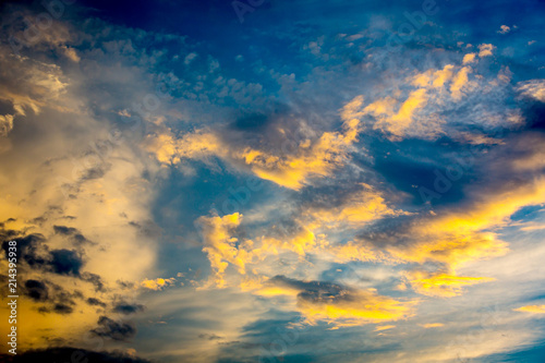 abstract sunset clouds