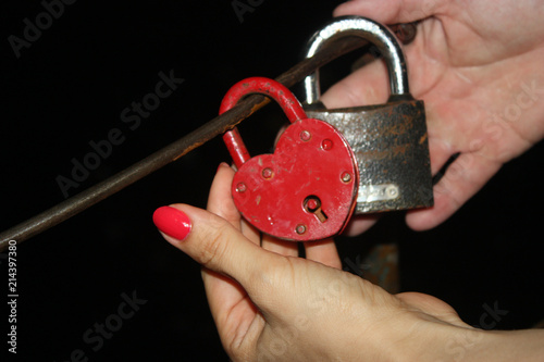 padlock love  photo