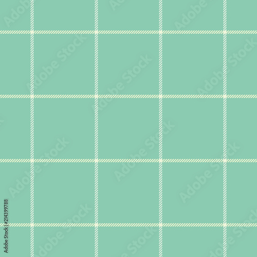 Seamless turquoise slim lines textile plaid checked pattern vector