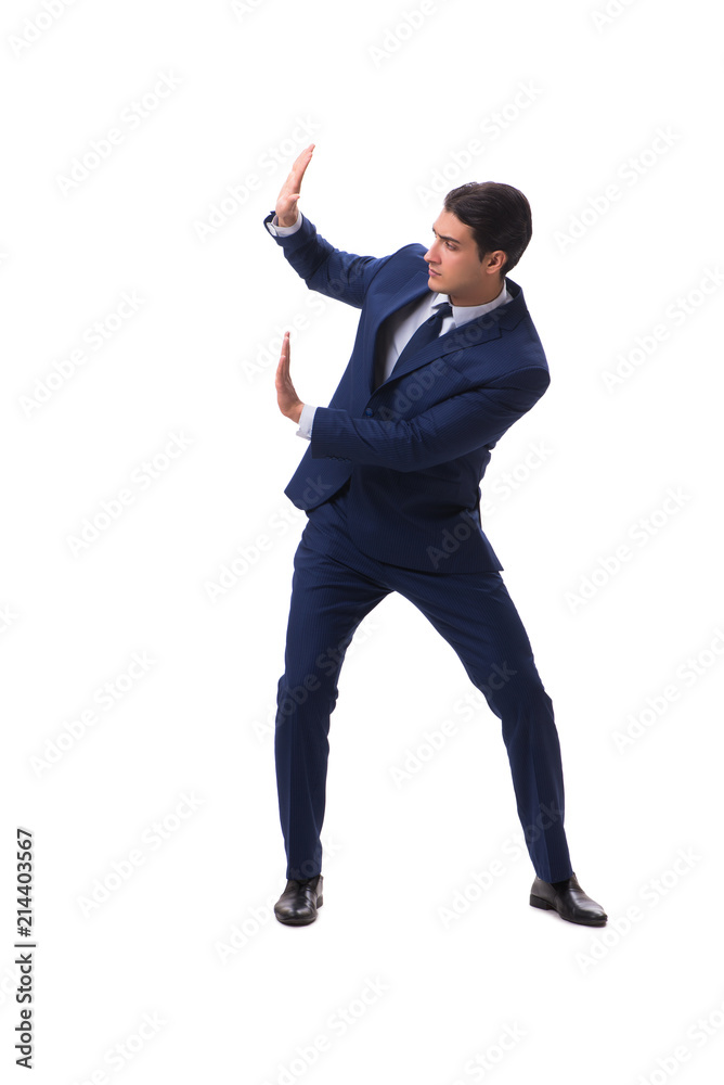 Young businessman isolated on white background Young businessman isolated on white background