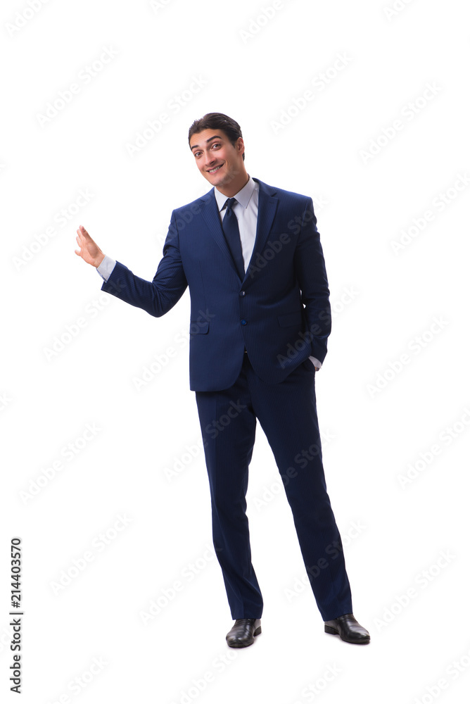 Young businessman isolated on white background Young businessman isolated on white background