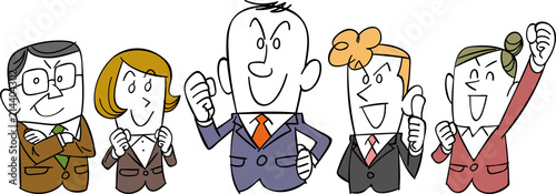 ビジネスのチーム_上半身
