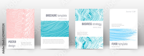Cover page design template. Minimalistic brochure layout. Brilliant trendy abstract cover page. © Begin Again