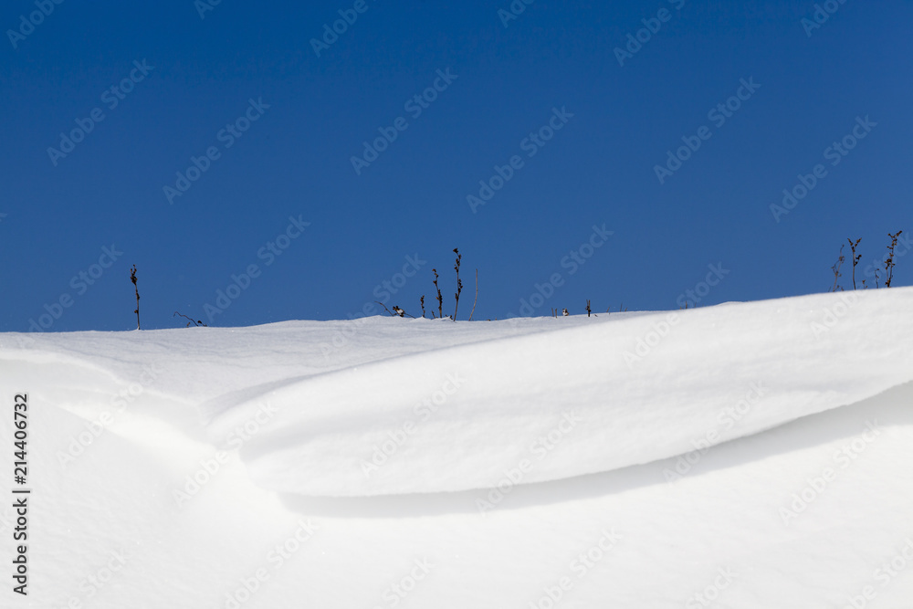 beautiful snowdrift