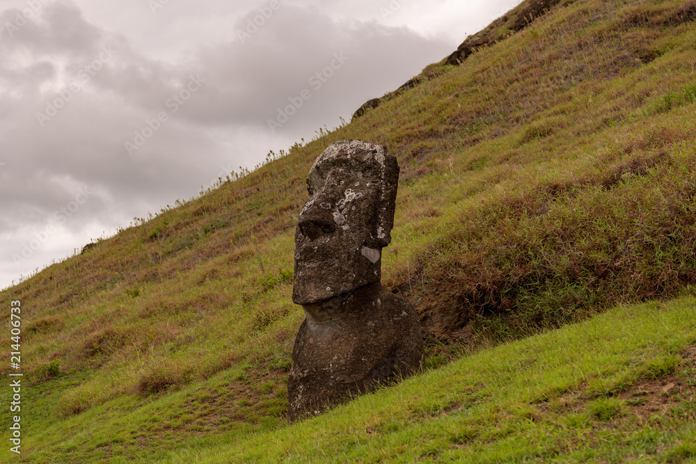 モアイ　イースター島　ラノ・ララク　Rapa Nui　Isla de Pascua　Easter island