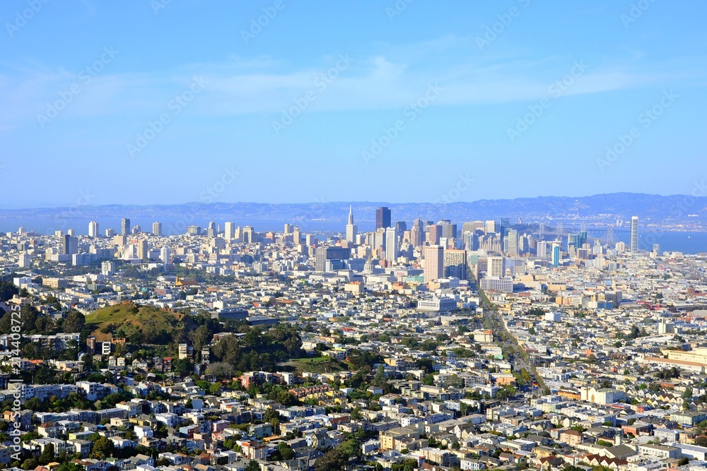 Cityscape of San Francisco in California, United States