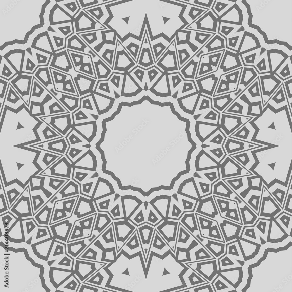 Seamless stylish vector illustration with geometric ornament pattern. Abstract design. For wallpaper, decorative design Seamless stylish vector illustration with geometric ornament pattern. Abstract design. For wallpaper, decorative design