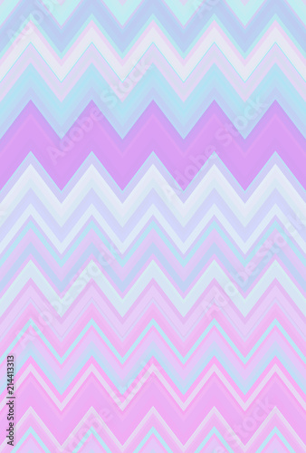 Chevron zigzag pattern abstract art background trends. Holographic iridescent surface wrinkled foil. Hologram multiple colors.