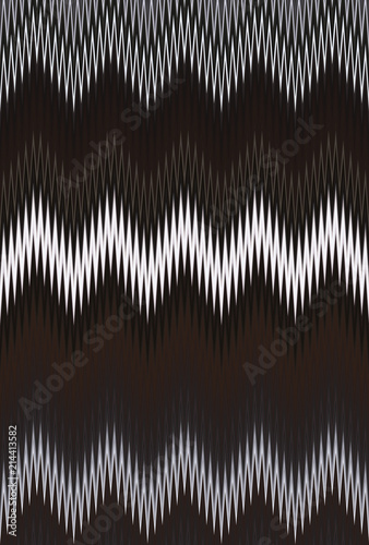 Chevron zigzag wave white b...