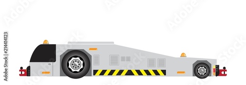 Airport tow truck vector