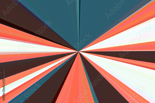 Abstract duotone trendy rays background. Colorful stripes beam pattern. Stylish illustration modern trend colors.