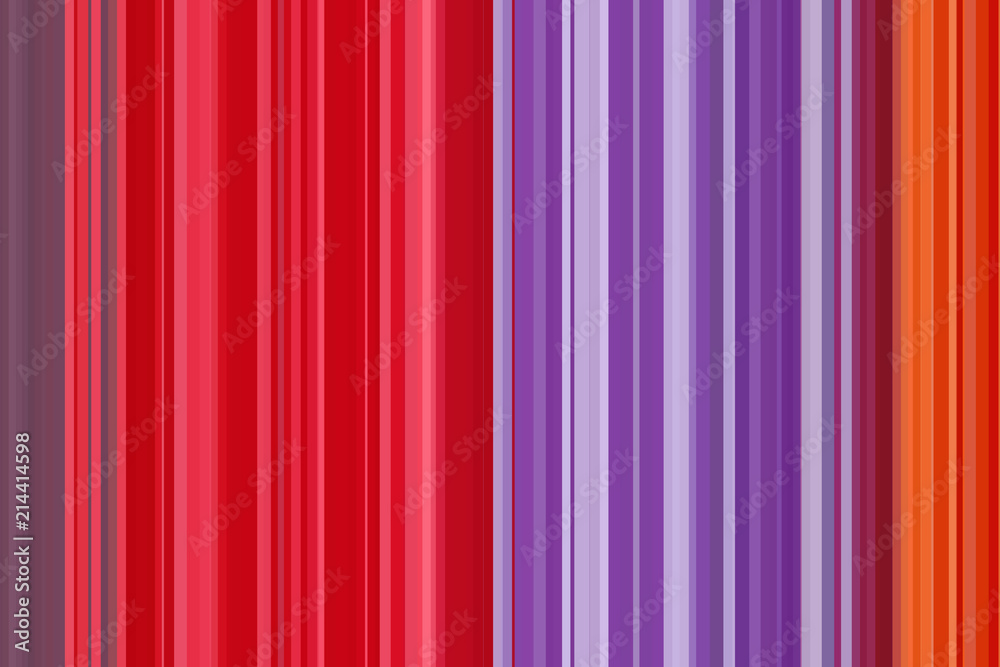 Obraz premium Red seamless stripes pattern. Abstract illustration background. Stylish modern trend colors.
