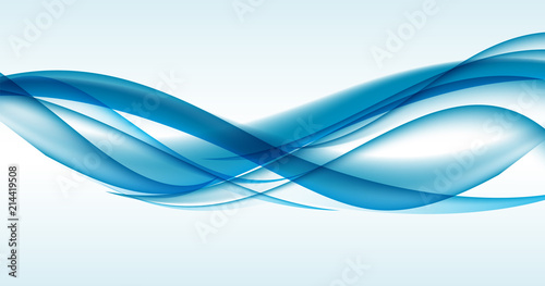 Abstract Colored Wave Card Set Background. Vector Illustration