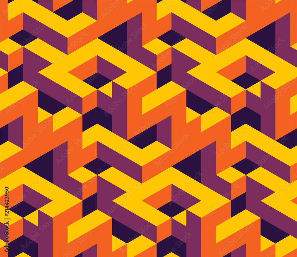 Isometric labirynth pattern Isometric labirynth pattern