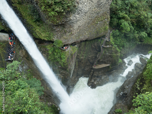Devils Cauldron Waterfall, Banos, Ecuador