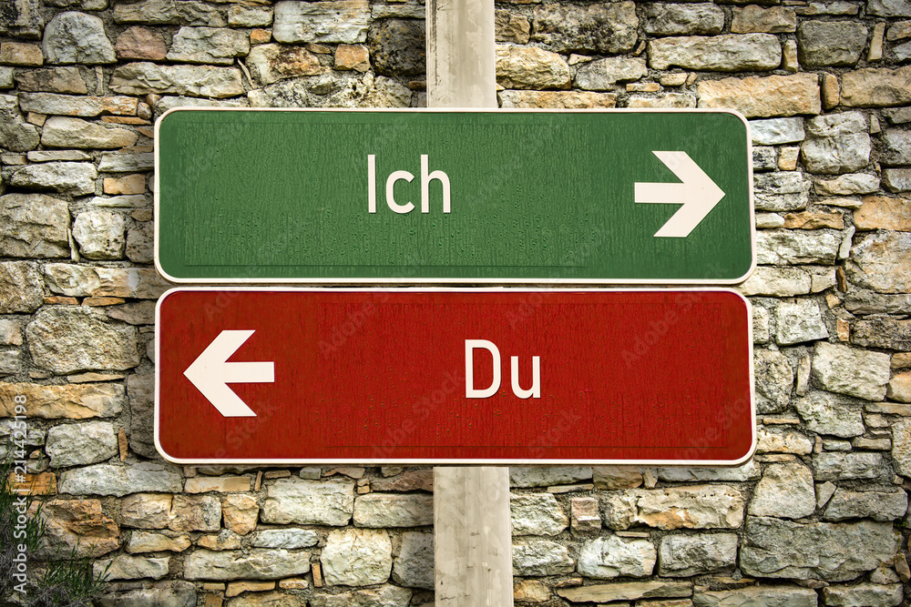 Fototapeta premium Schild 316 - Ich