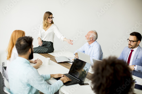 Group of people working in ...