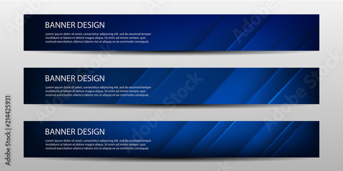 Banner with geometric abstract background. Vector illustration