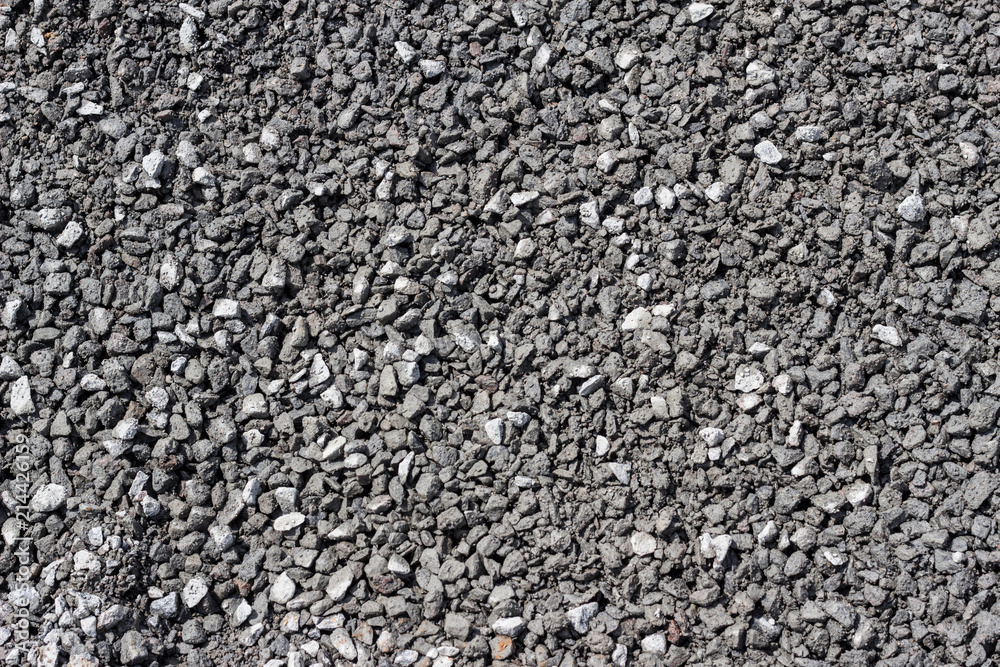 Background of fine wet crushed rock, crushed Background of fine wet crushed rock, crushed
