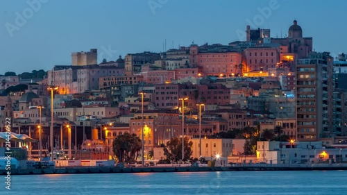 Cagliari dal Porto 03 (4k UHD time lapse) photo