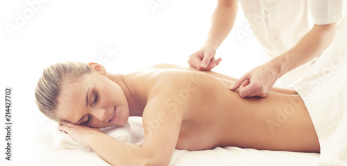 Beautiful Woman in Spa. Recreation, Energy, Health, Massage and Healing Concept.