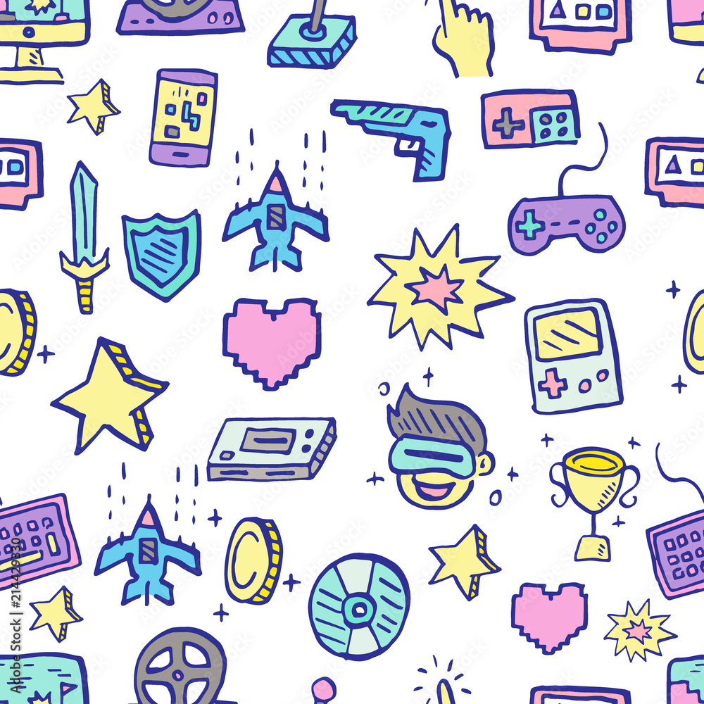 Doodle Video Games Royalty-Free Images, Stock Photos & Pictures