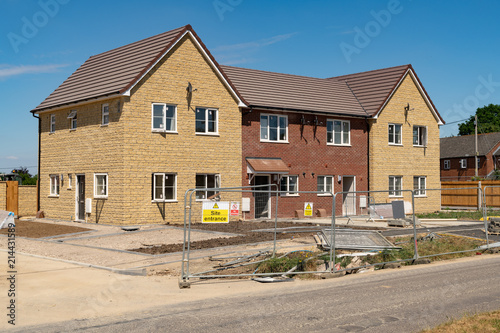 Building site showing affordable housing 