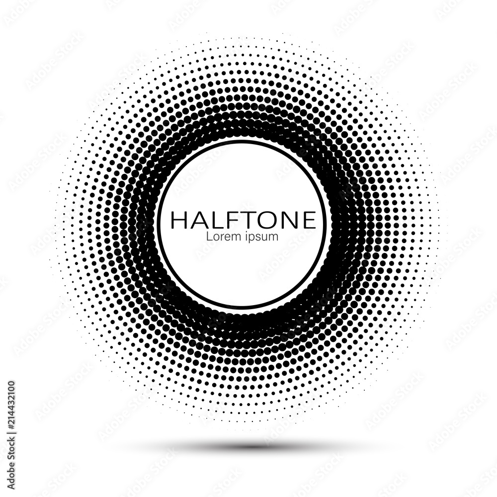 Vector halftone circles. Abstract halftone. Abstract dots. Vector illustration. Vector halftone circles. Abstract halftone. Abstract dots. Vector illustration.