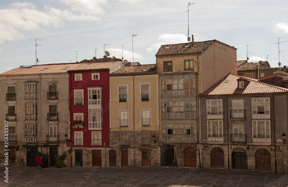 Altstadt, Calle Llana de Afuera, Burgos, Kastilien-Leon, Spanien