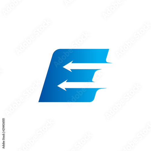 letter E with Arrow logo Design Template Free Download letter E with Arrow logo Design Template - GFXLoad
