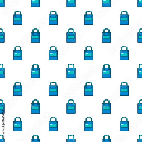 Eco bag pattern in cartoon style. Seamless pattern vector illustration