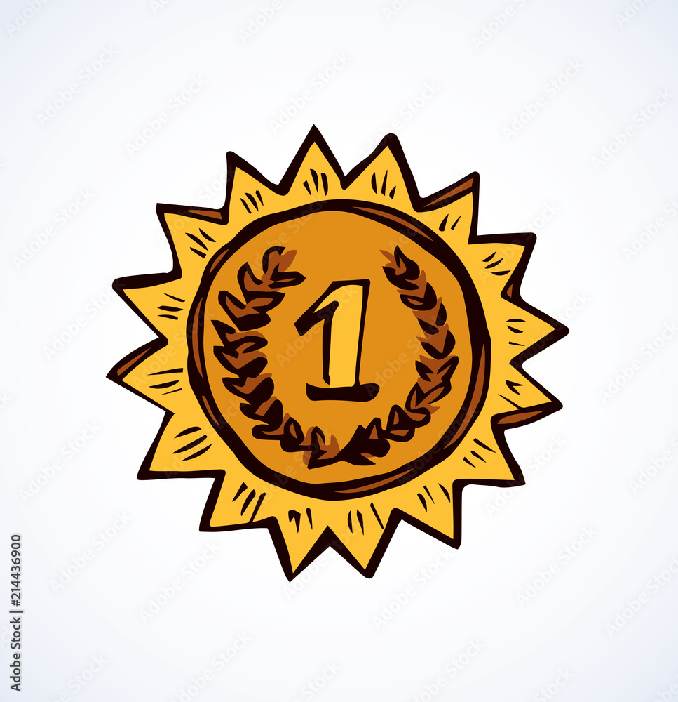 Medal. Vector drawing Medal. Vector drawing